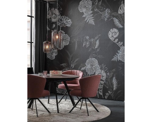 Панно Marburg Memoria 34304 Винил на флизелине (2,12x2,7) Черный/Серый/Зеленый, Листья/Цветы