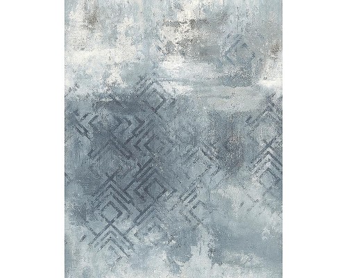 Панно Marburg Memoria 34311 Винил на флизелине (2,12x2,7) Серый/Бирюзовый, Геометрия/Штукатурка