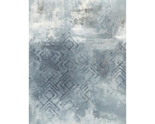 Панно Marburg Memoria 34311 Винил на флизелине (2,12x2,7) Серый/Бирюзовый, Геометрия/Штукатурка