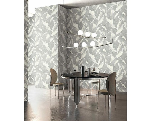 Обои Fipar Gold R 23609 Винил на флизелине (1,06x10,05) Серый/Серебряный, Мрамор