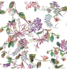 Обои Marburg Flora 47456 Винил на флизелине (0,53x10,05) Белый/Разноцветный, Цветы