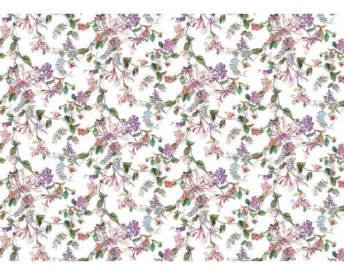 Обои Marburg Flora 47456 Винил на флизелине (0,53x10,05) Белый/Разноцветный, Цветы