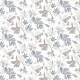 Обои Marburg Flora 47468 Винил на флизелине (0,53x10,05) Белый/Серый/Бежевый, Листья/Цветы