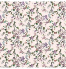 Обои Marburg Flora 47457 Винил на флизелине (0,53x10,05) Фиолетовый/Розовый/Зеленый, Листья/Цветы