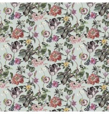 Обои Marburg Flora 47459 Винил на флизелине (0,53x10,05) Розовый/Желтый/Зеленый, Листья/Цветы