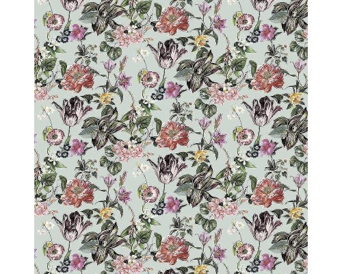 Обои Marburg Flora 47459 Винил на флизелине (0,53x10,05) Розовый/Желтый/Зеленый, Листья/Цветы