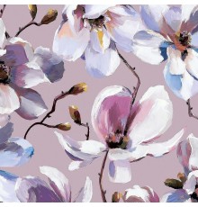 Обои Marburg Flora 47463 Винил на флизелине (0,53x10,05) Розовый/Белый/Голубой, Цветы