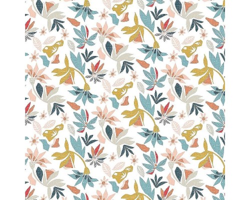 Обои Marburg Flora 47467 Винил на флизелине (0,53x10,05) Разноцветный, Листья/Цветы