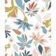 Обои Marburg Flora 47467 Винил на флизелине (0,53x10,05) Разноцветный, Листья/Цветы