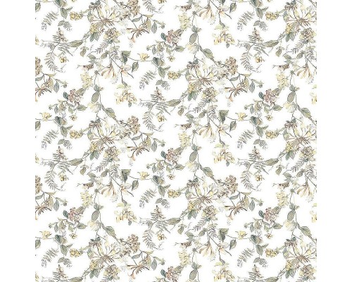 Обои Marburg Flora 47455 Винил на флизелине (0,53x10,05) Бежевый/Коричневый/Зеленый, Листья/Цветы