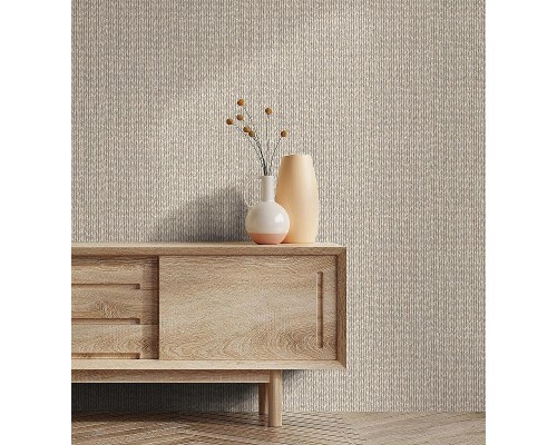 Обои Marburg Flora 47483 Винил на флизелине (0,53x10,05) Серый, Линии/Рогожка