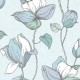 Обои Marburg Flora 47473 Винил на флизелине (0,53x10,05) Зеленый/Голубой, Цветы/Листья