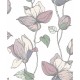 Обои Marburg Flora 47472 Винил на флизелине (0,53x10,05) Розовый/Зеленый/Белый, Цветы/Листья