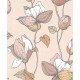 Обои Marburg Flora 47471 Винил на флизелине (0,53x10,05) Бежевый/Розовый/Белый, Цветы/Листья