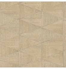 Обои Marburg Travertino 33059 Винил на флизелине (1,06x10,05) Бежевый, Геометрия/Ромб/Под дерево