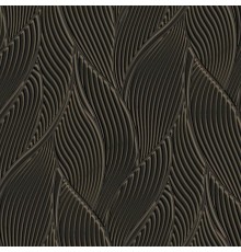 Обои Zambaiti Parati Trussardi VII 18909 Винил на флизелине (0,7x10,05) Коричневый/Черный, Абстракция/Листья