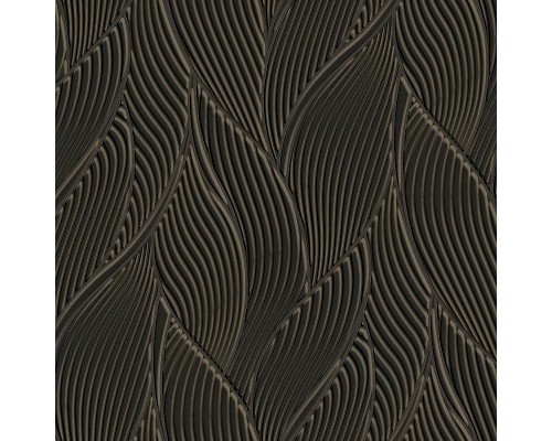 Обои Zambaiti Parati Trussardi VII 18909 Винил на флизелине (0,7x10,05) Коричневый/Черный, Абстракция/Листья
