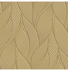 Обои Zambaiti Parati Trussardi VII 18910 Винил на флизелине (0,7x10,05) Бежевый/Золото, Абстракция/Листья