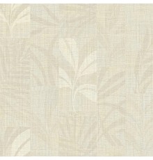 Обои Zambaiti Parati Trussardi VII 18917 Винил на флизелине (0,7x10,05) Белый, Геометрия/Листья/Рогожка