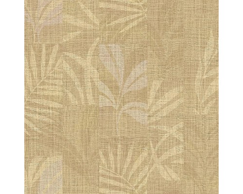 Обои Zambaiti Parati Trussardi VII 18922 Винил на флизелине (0,7x10,05) Бежевый/Коричневый, Геометрия/Листья/Рогожка
