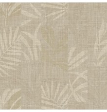 Обои Zambaiti Parati Trussardi VII 18924 Винил на флизелине (0,7x10,05) Серый/Бежевый, Геометрия/Листья/Рогожка