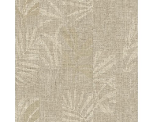 Обои Zambaiti Parati Trussardi VII 18924 Винил на флизелине (0,7x10,05) Серый/Бежевый, Геометрия/Листья/Рогожка