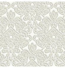 Обои Zambaiti Parati Trussardi VII 18928 Винил на флизелине (0,7x10,05) Белый/Серый, Дамаск