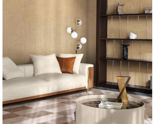 Обои Zambaiti Parati Trussardi VII 18942 Винил на флизелине (0,7x10,05) Коричневый, Рогожка