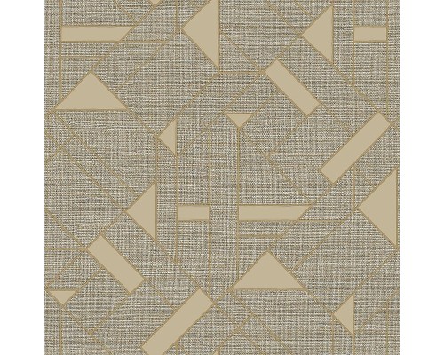 Обои Zambaiti Parati Trussardi VII 18946 Винил на флизелине (0,7x10,05) Коричневый/Золото, Абстракция/Геометрия