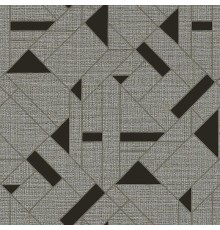 Обои Zambaiti Parati Trussardi VII 18950 Винил на флизелине (0,7x10,05) Серый/Черный, Абстракция/Геометрия