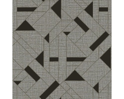 Обои Zambaiti Parati Trussardi VII 18950 Винил на флизелине (0,7x10,05) Серый/Черный, Абстракция/Геометрия
