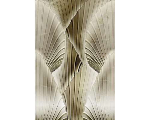 Панно Zambaiti Parati Trussardi VII 18970 Винил на флизелине (2x3) Коричневый/Бежевый, Абстракция/Листья