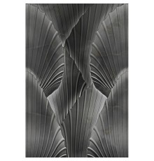 Панно Zambaiti Parati Trussardi VII 18972 Винил на флизелине (2x3) Черный/Серый, Абстракция/Листья