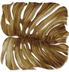 Панно Zambaiti Parati Trussardi VII 18980 Винил на флизелине (3x3) Белый/Коричневый, Листья