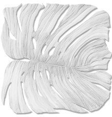 Панно Zambaiti Parati Trussardi VII 18982 Винил на флизелине (3x3) Белый/Серый, Листья