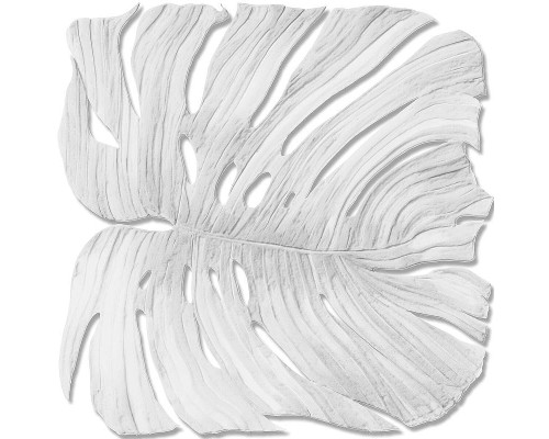 Панно Zambaiti Parati Trussardi VII 18982 Винил на флизелине (3x3) Белый/Серый, Листья