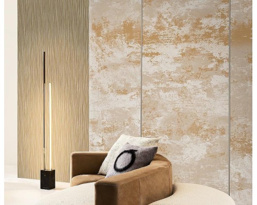 Панно Zambaiti Parati Trussardi VII 18985 Винил на флизелине (3x3) Серый, Полоса/Штукатурка