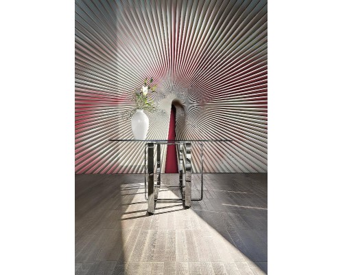 Панно Zambaiti Parati Trussardi VII 18989 Винил на флизелине (3x3) Розовый/Серый, Абстракция