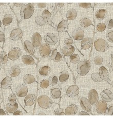 Обои Zambaiti Parati Savana 77506 Винил на флизелине (0,53x10,05) Бежевый/Коричневый/Серый, Листья