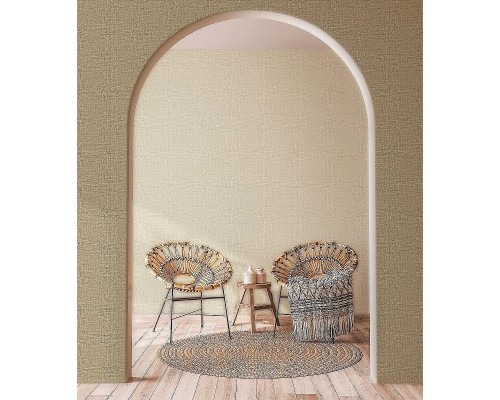 Обои Zambaiti Parati Savana 77508 Винил на флизелине (0,53x10,05) Бежевый, Рогожка