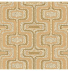 Обои Zambaiti Parati Savana 77520 Винил на флизелине (0,53x10,05) Бежевый/Коричневый/Золото, Геометрия