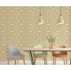 Обои Zambaiti Parati Savana 77520 Винил на флизелине (0,53x10,05) Бежевый/Коричневый/Золото, Геометрия