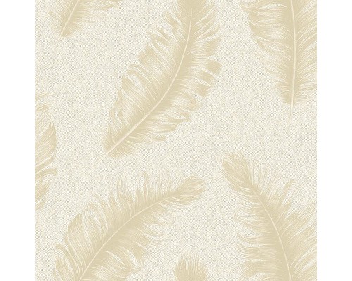 Обои Zambaiti Parati Savana 77529 Винил на флизелине (0,53x10,05) Бежевый, Перья