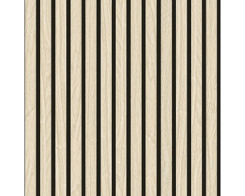 Обои Zambaiti Parati Savana 77544 Винил на флизелине (0,53x10,05) Бежевый/Черный, Под дерево/Полоса