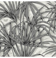 Обои Zambaiti Parati Savana 77549 Винил на флизелине (0,53x10,05) Серый, Листья/Шкура