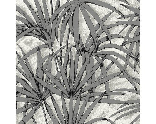 Обои Zambaiti Parati Savana 77549 Винил на флизелине (0,53x10,05) Серый, Листья/Шкура