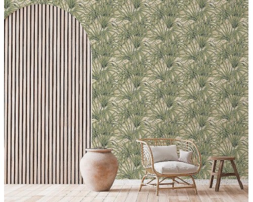 Обои Zambaiti Parati Savana 77549 Винил на флизелине (0,53x10,05) Серый, Листья/Шкура