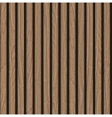 Обои Zambaiti Parati Savana 77551 Винил на флизелине (0,53x10,05) Коричневый/Черный, Под дерево/Полоса