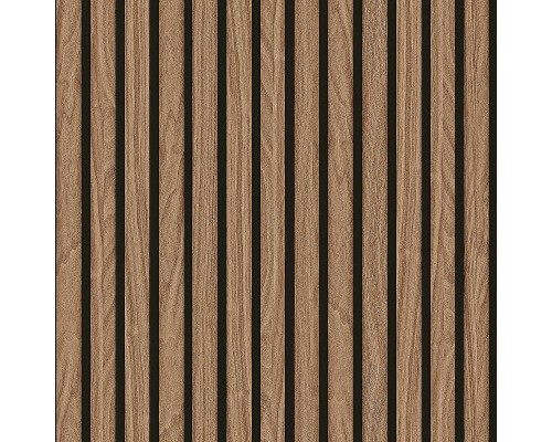 Обои Zambaiti Parati Savana 77551 Винил на флизелине (0,53x10,05) Коричневый/Черный, Под дерево/Полоса