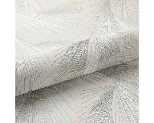 Обои Fipar Platino R 23705 Винил на флизелине (1,06x10,05) Серый, Абстракция/Перья